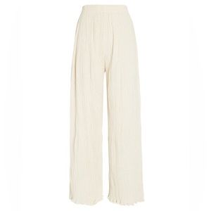 Savannah Morrow The Label linen and cotton-blend wide-leg pants